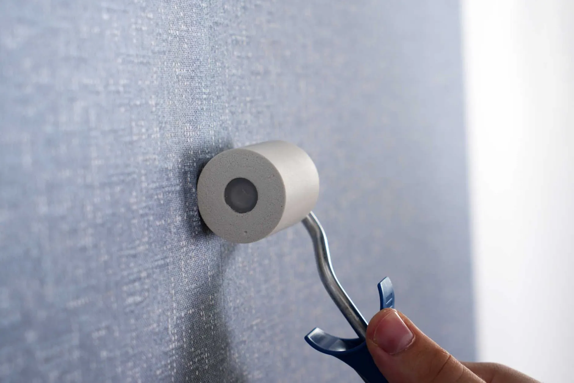 Andrückroller 4,5 cm aus Kunststoff mit PU-Schaumrolle