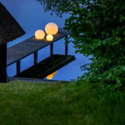 Außen-Lichtkugel Hans - Weiß