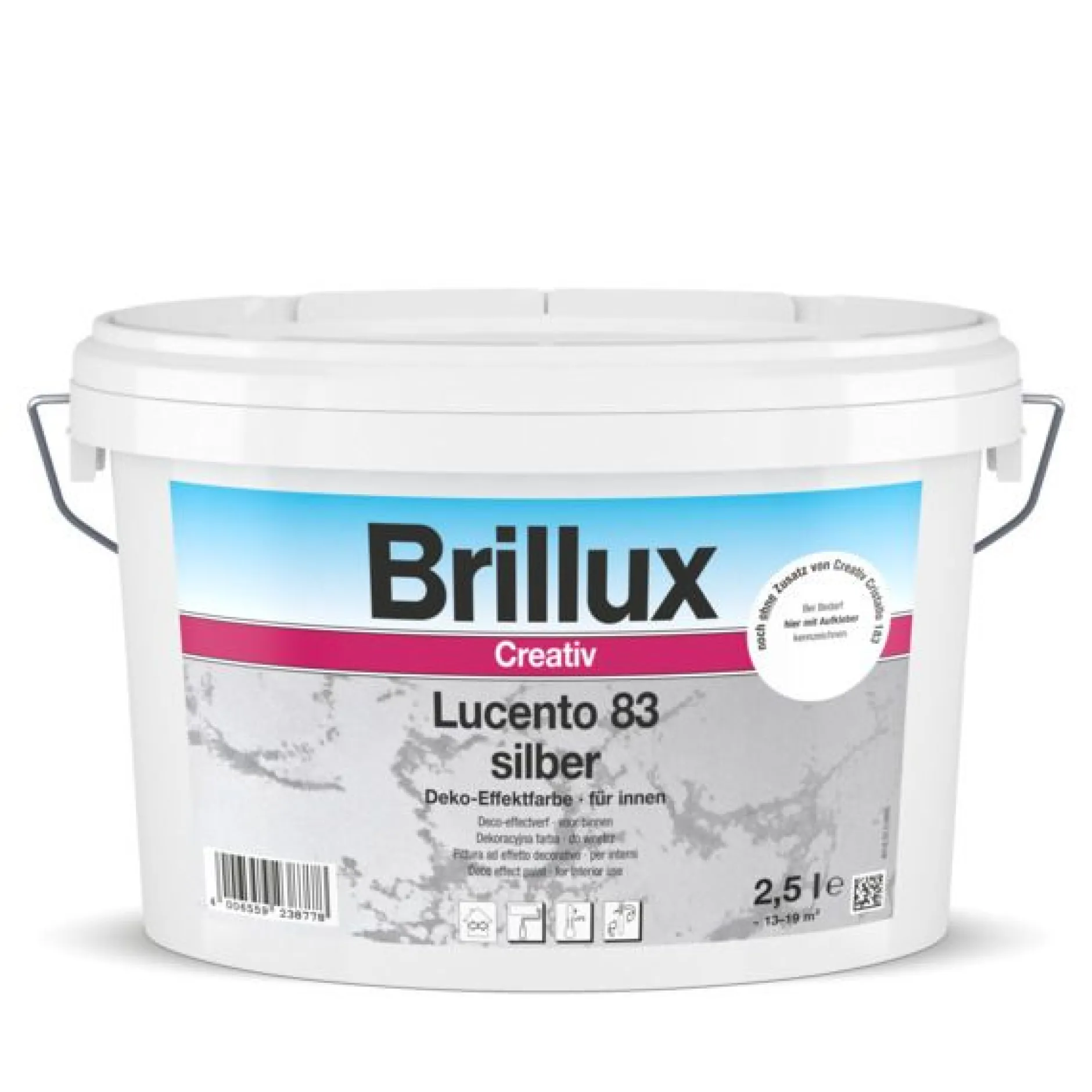 Brillux Creativ Lucento 83 silber 2.5 l