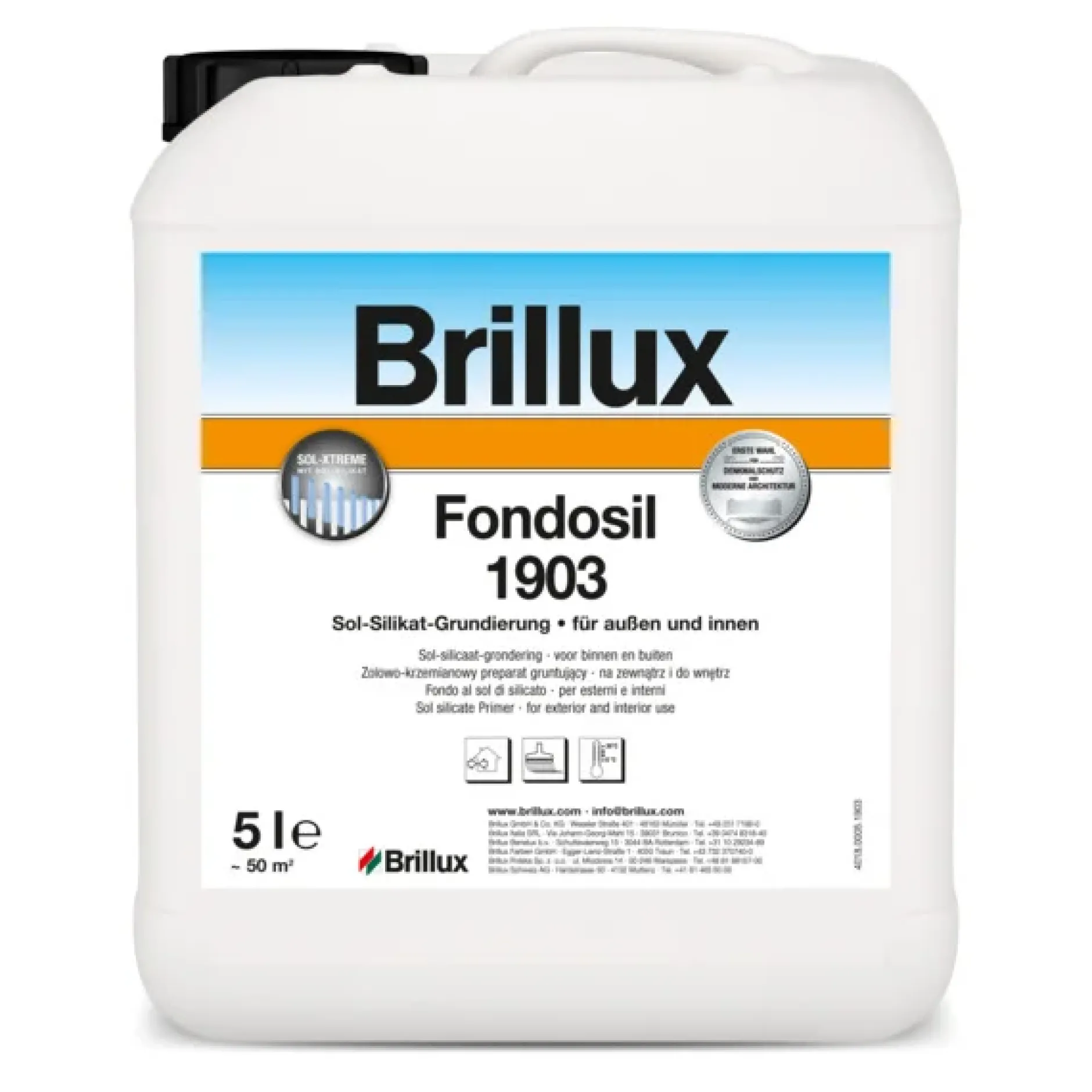 Brillux Fondosil 1903 farblos 10 l