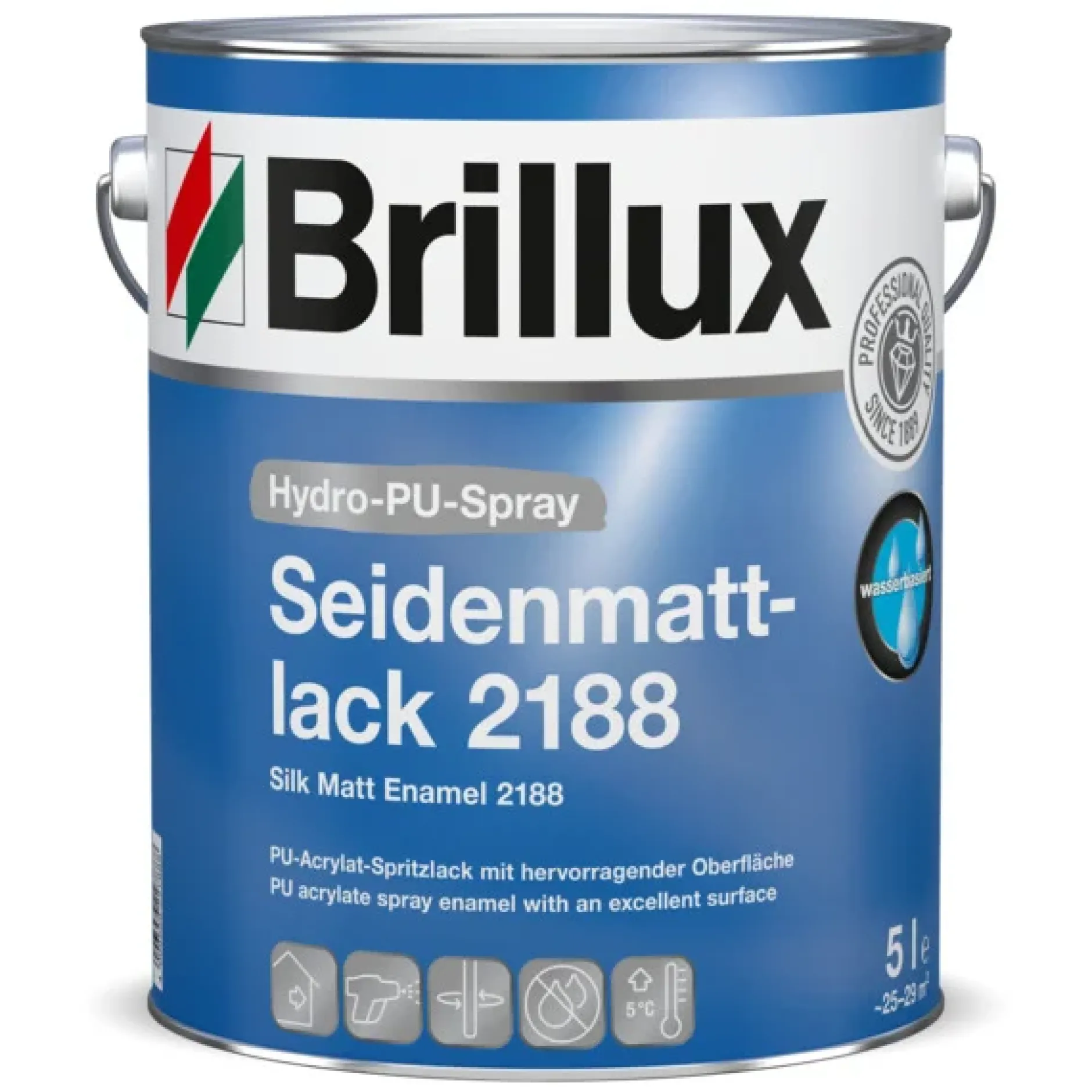 Brillux Hydro-PU-Spray Seidenmattlack 2188 weiß 5 l