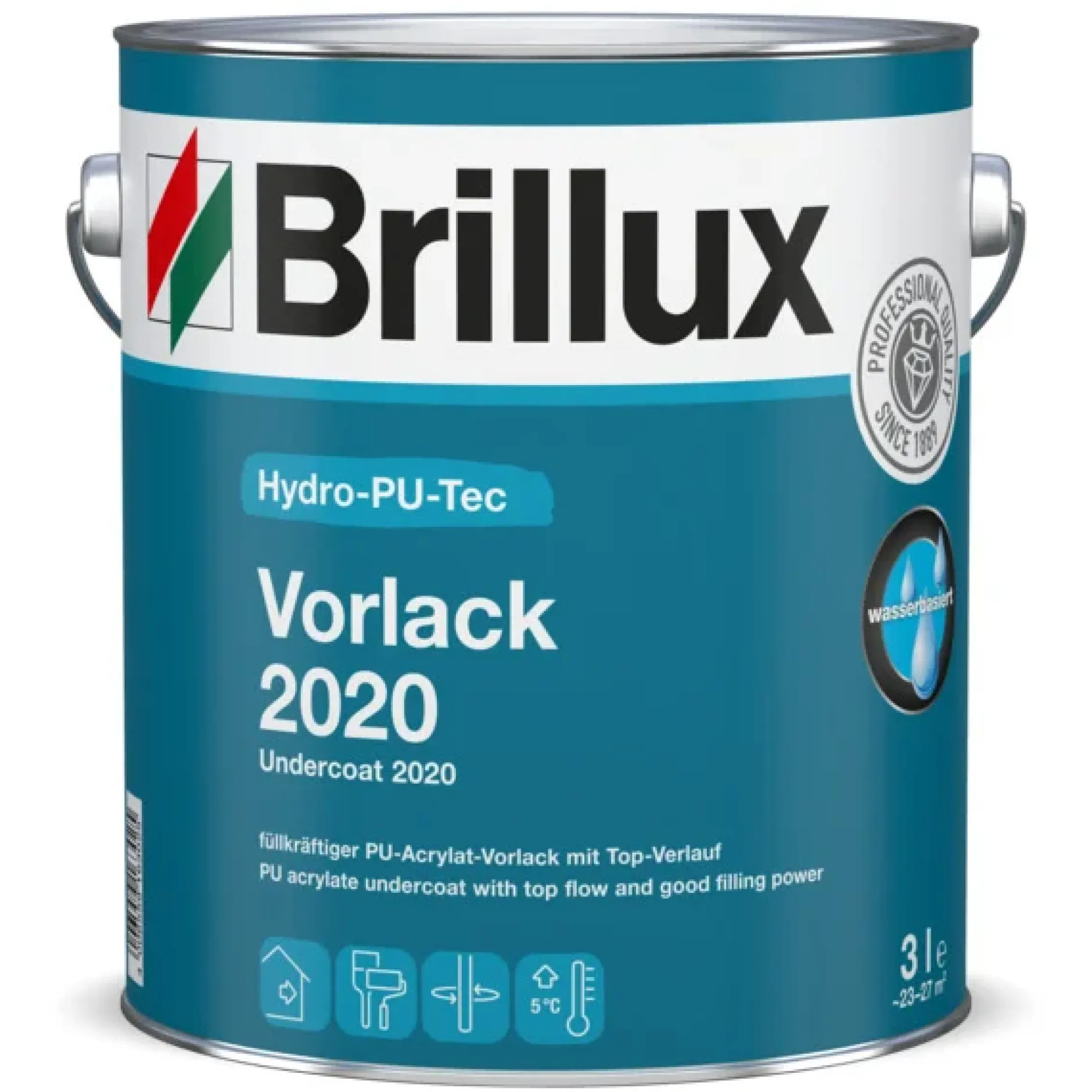 Brillux Hydro-PU-Tec Vorlack 2020 weiß 3 l