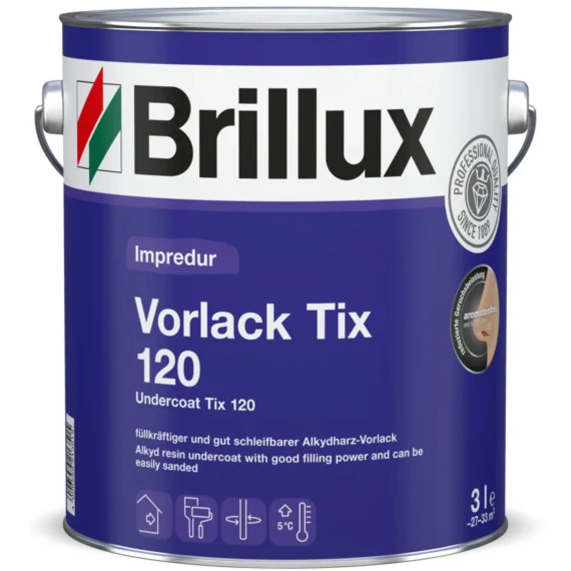 Brillux Impredur Vorlack Tix 120 weiß 3 l