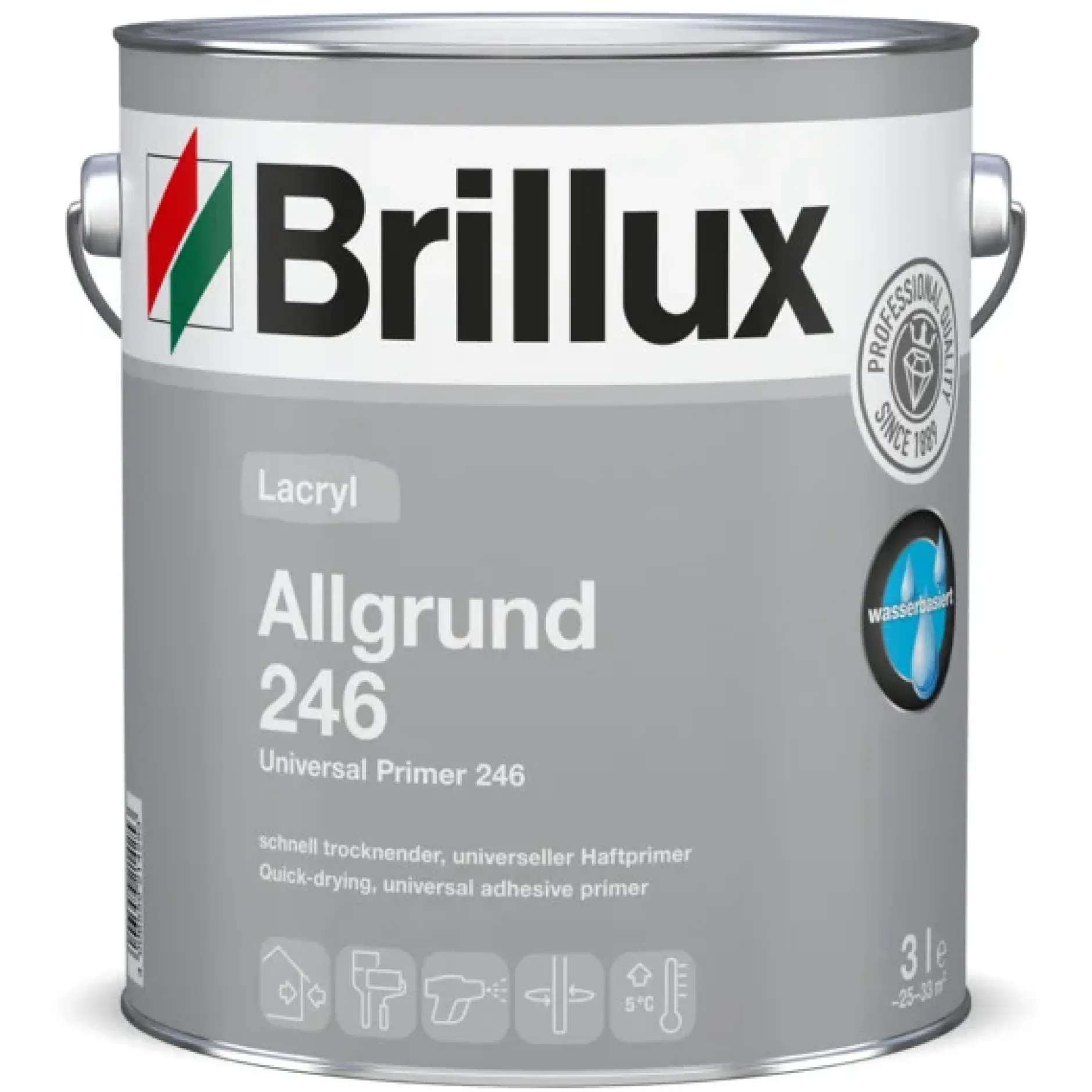 Brillux Lacryl Allgrund 246 weiß 3 l