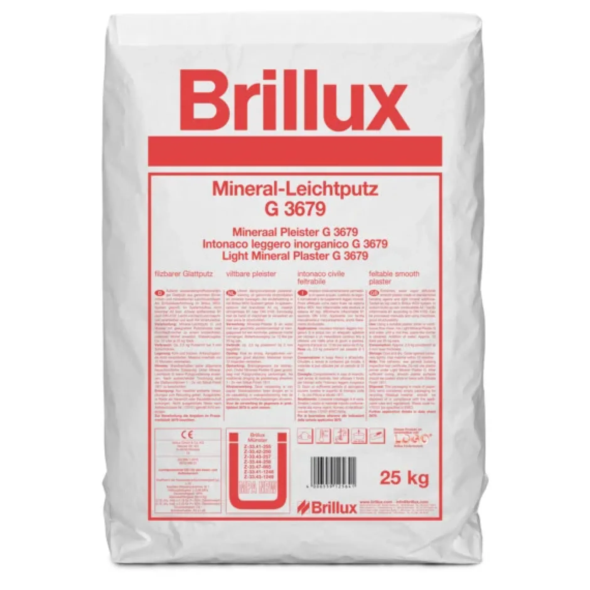 Brillux Mineral-Leichtputz G 3679 weiß 25 kg