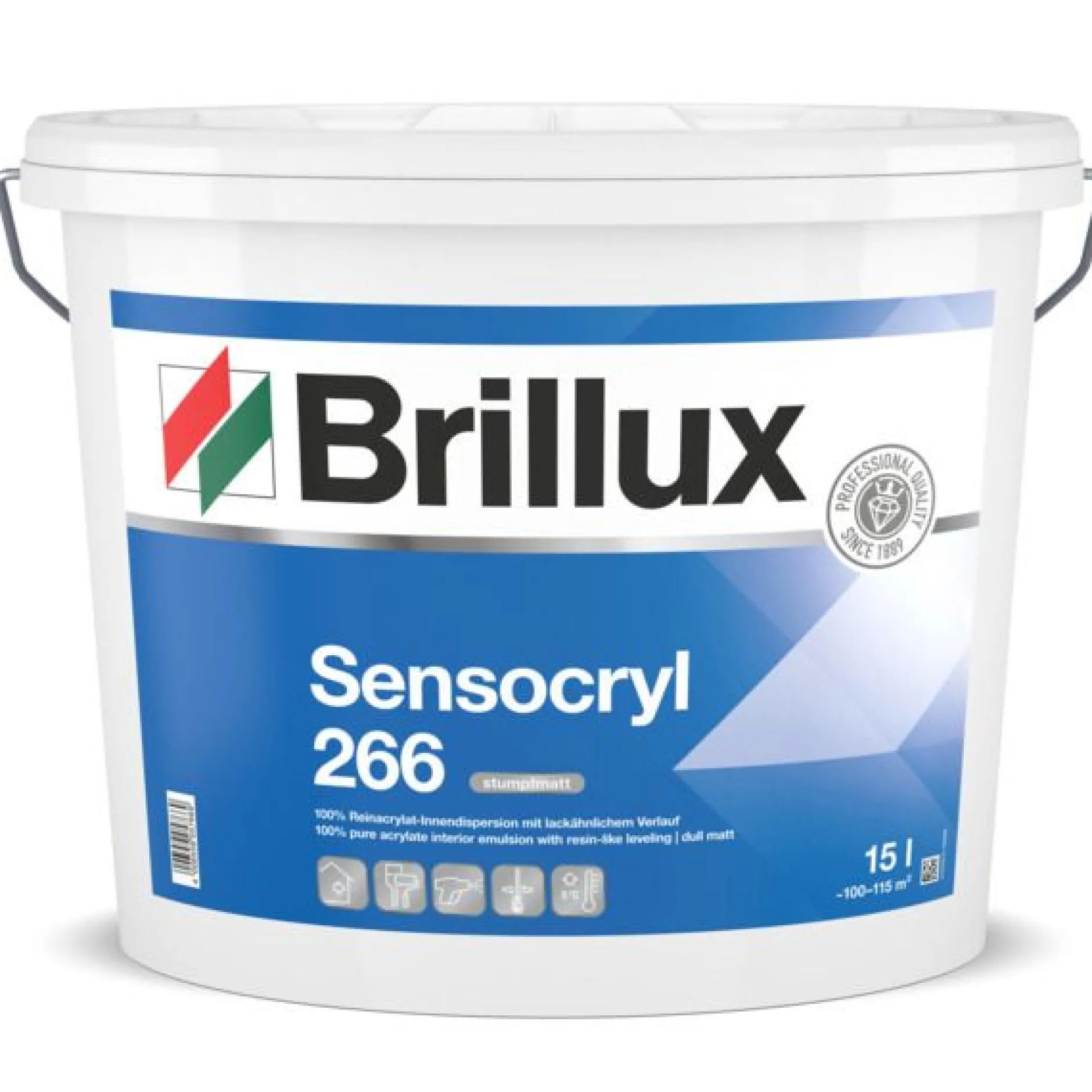 Brillux Sensocryl 266 weiß, stumpfmatt 15 l