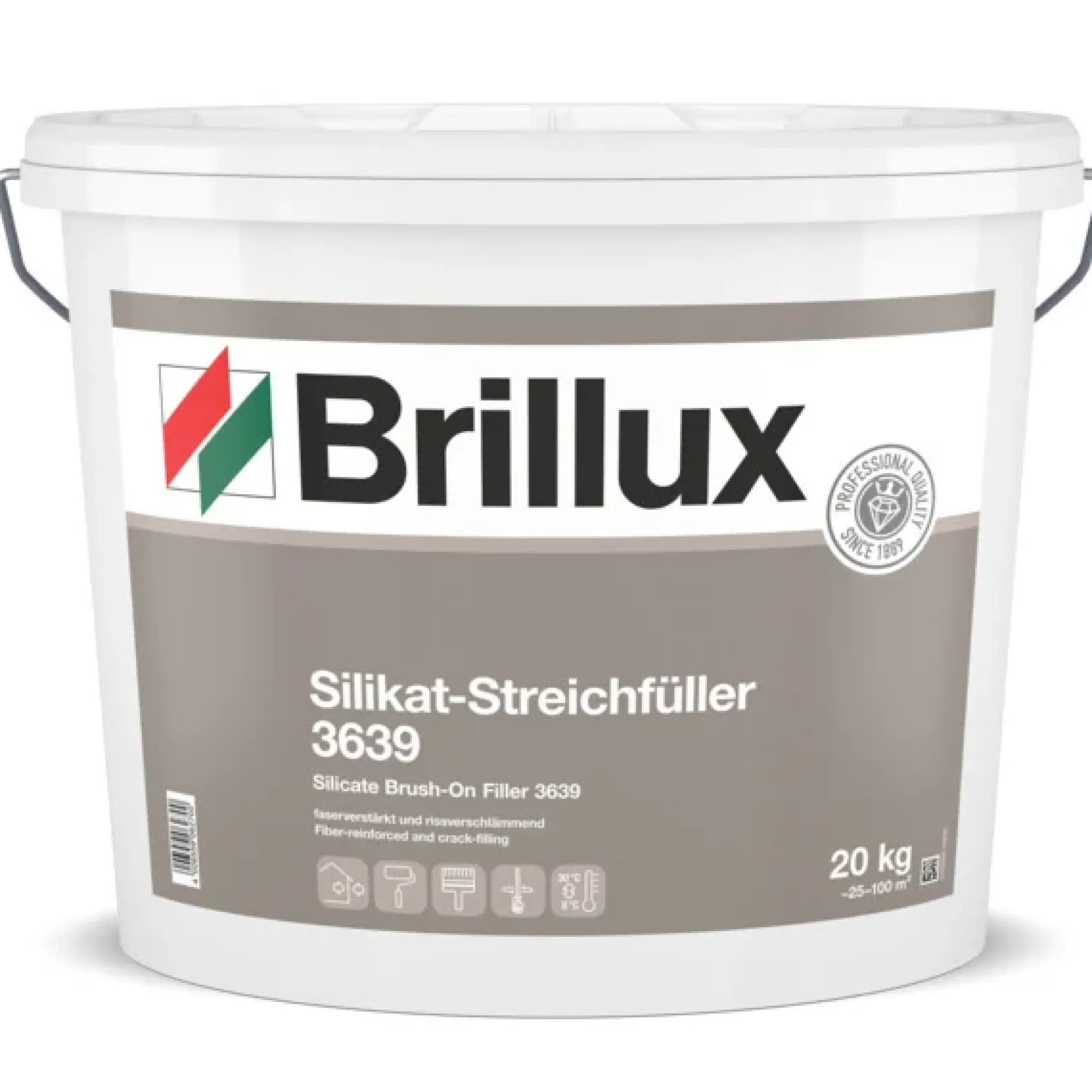 Brillux Silikat-Streichfüller 3639 weiß 20 kg