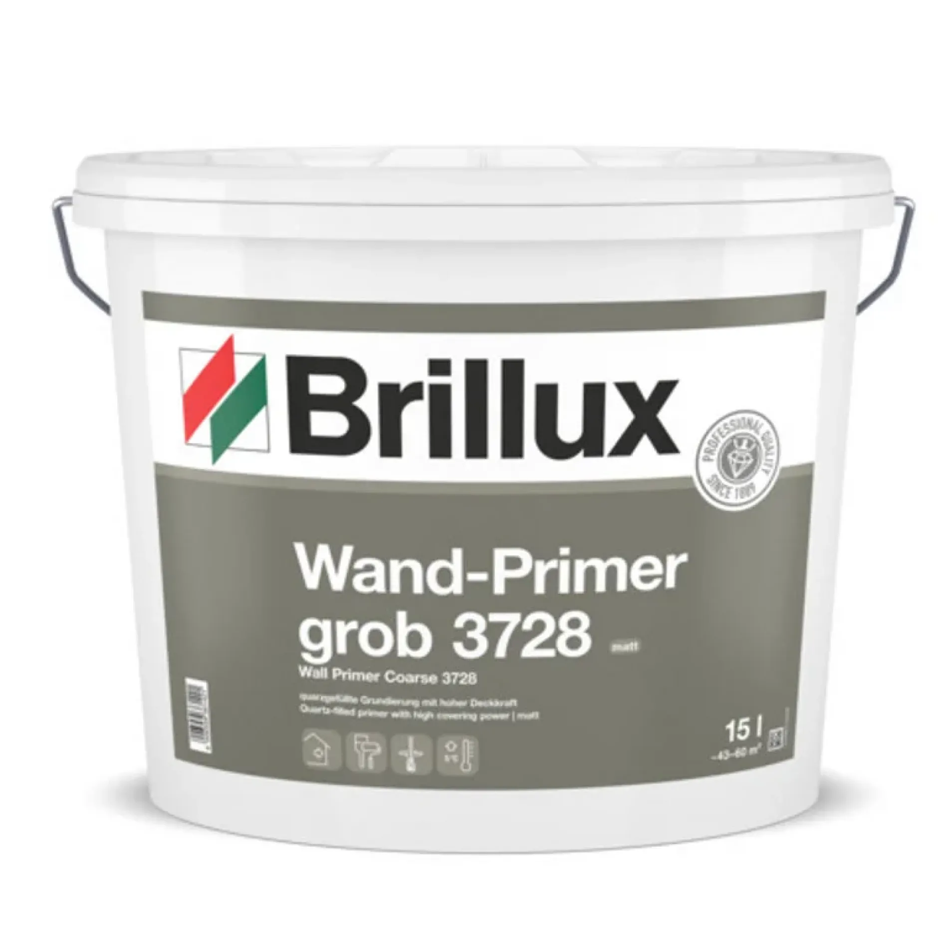 Brillux Wand-Primer grob 3728 weiß quarzgefüllt 15 l