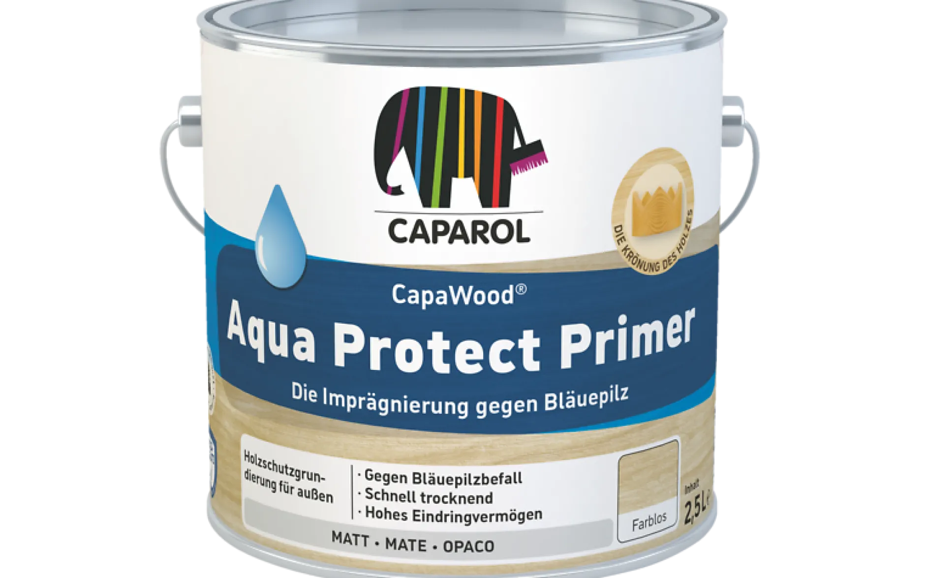 Caparol CapaWood Aqua Protect Primer 2,5 l