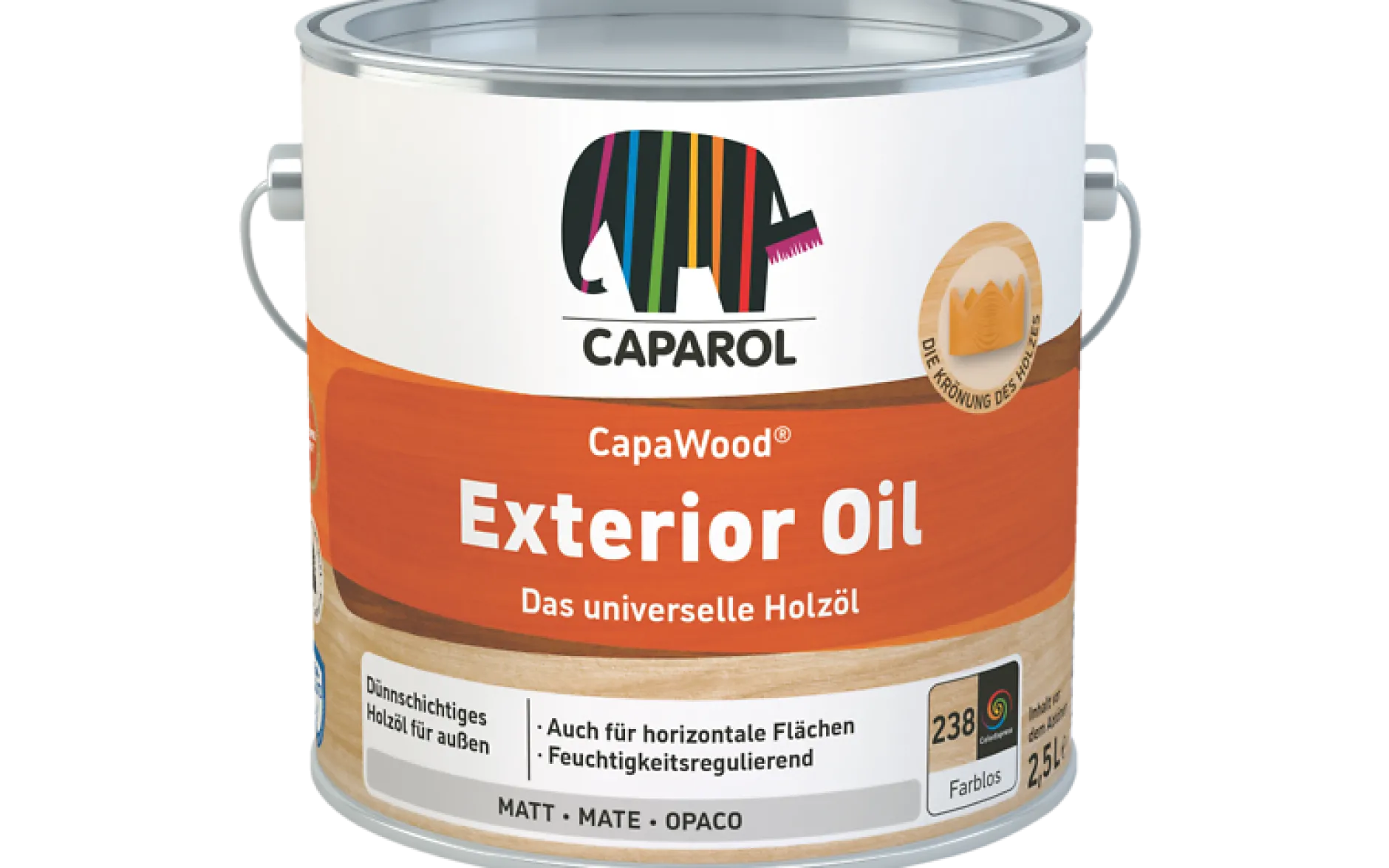 Caparol CapaWood Exterior Oil Farblos 2,5 l
