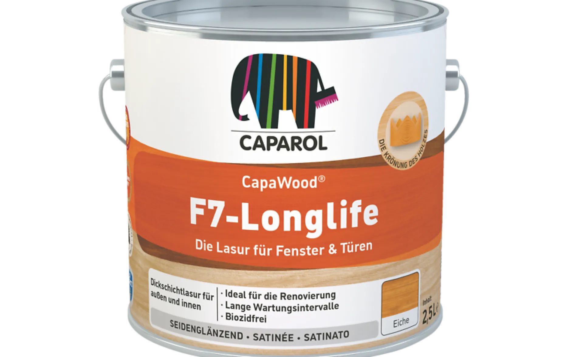 Caparol CapaWood F7-Longlife Farblos 2,5 l