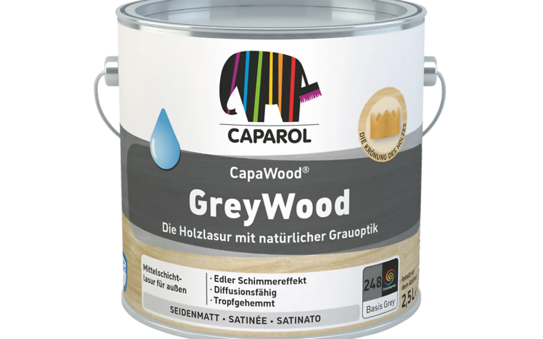Caparol CapaWood GreyWood 2,5 l