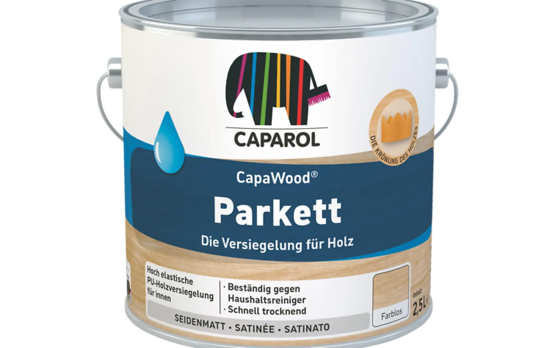 Caparol CapaWood Parkett Hochglänzend 2,5 l