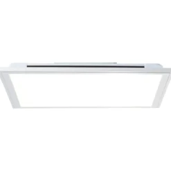 Deckenleuchte Alba - Metall Silber, Weiß