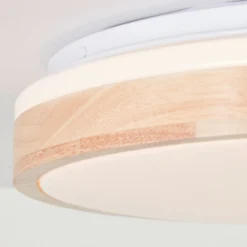 Deckenleuchte aus Holz - Cleo - Beige