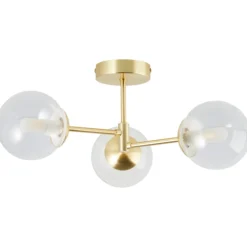 Deckenleuchte Henri - Glas Gold