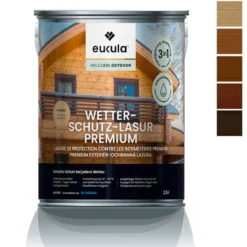 eukula WETTERSCHUTZ-LASUR PREMIUM farblos 1 Liter