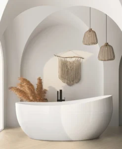 Fischgrät-Vinyl Gerflor Virtuo 55 Rigid Acoustic Blomma Cream 39041463