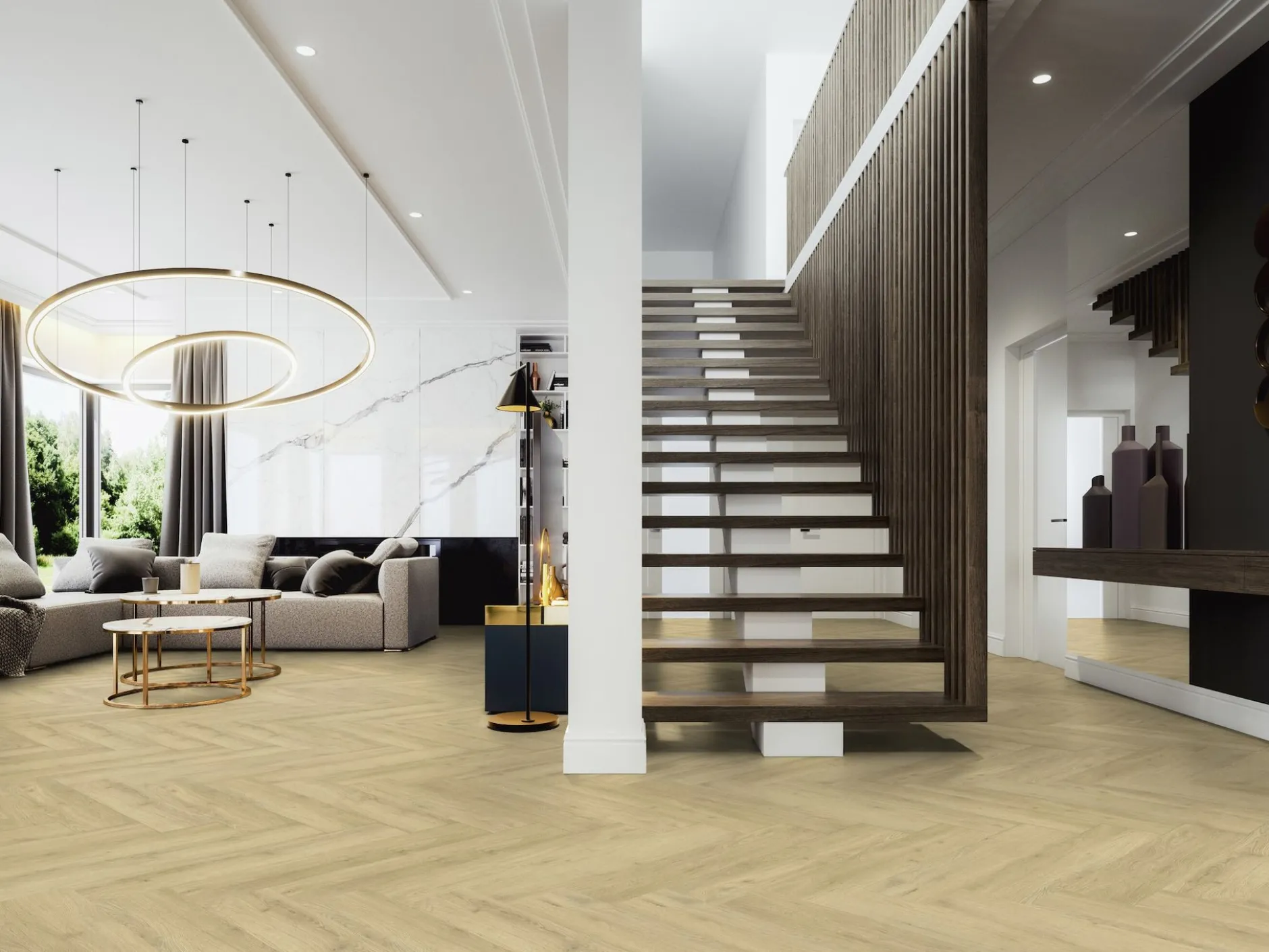 Fischgrät-Vinyl Gerflor Virtuo 55 Sunny Nature 39200997