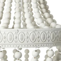 Kronleuchter Lars - Holz Weiss