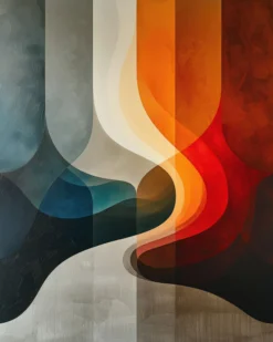 Leinwand Abstract Areas II 40 x 50 cm