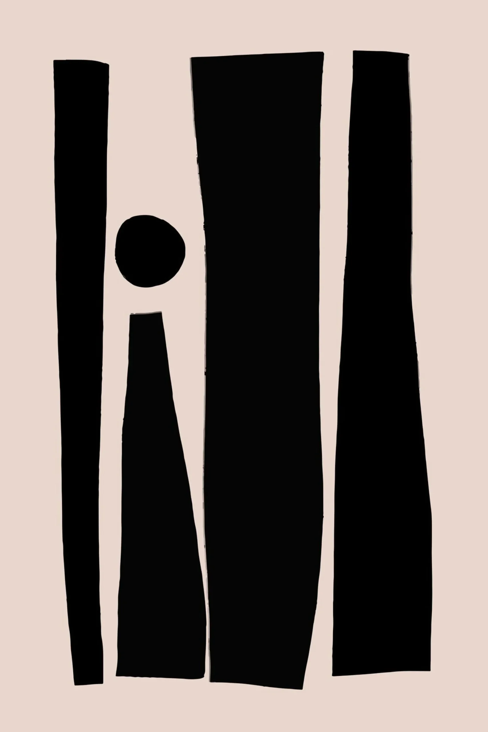 Leinwand Abstract I 30 x 45 cm