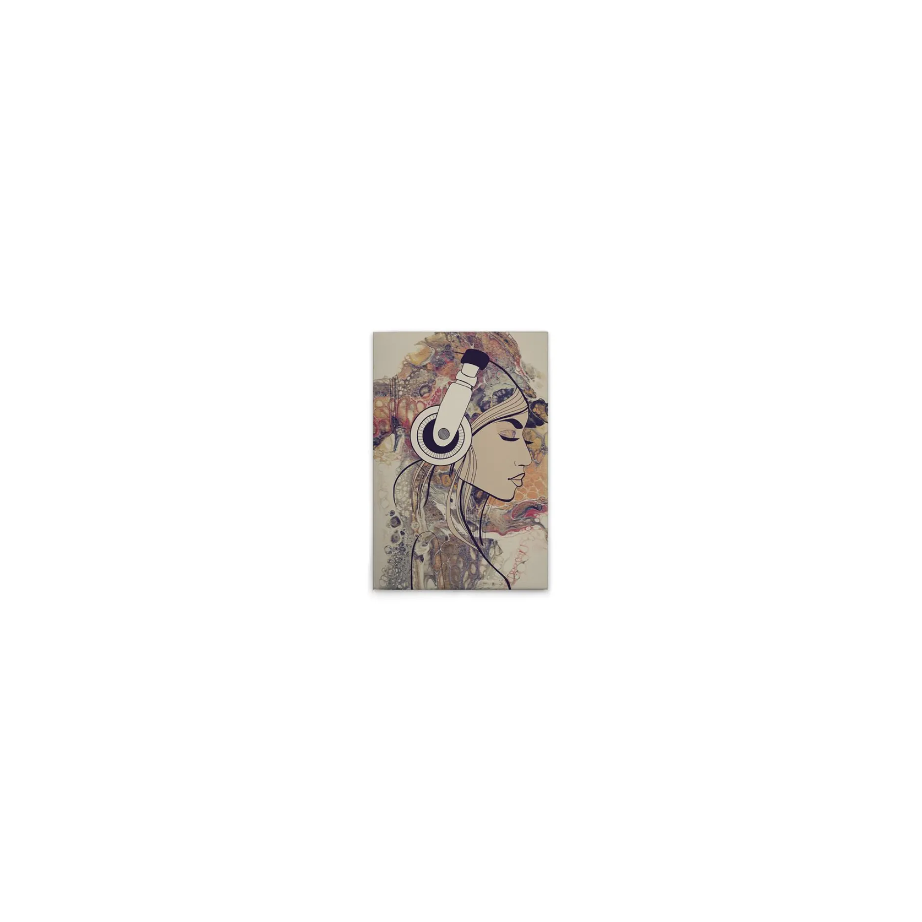 Leinwand Acryl Lady III 30 x 45 cm