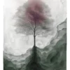 Leinwand Aquarell Tree II 40 x 50 cm