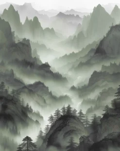 Leinwand Asian MountainG 40 x 50 cm