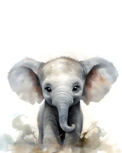 Leinwand Baby Elefant 40 x 50 cm