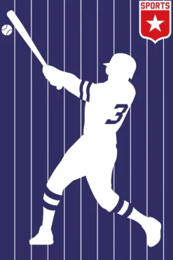 Leinwand Baseball 30 x 45 cm