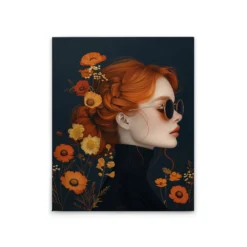Leinwand Beatnik Girl 40 x 50 cm