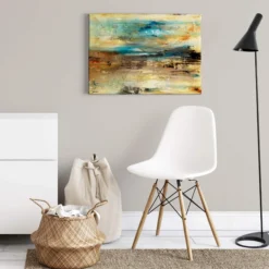 Leinwandbild Abstrakt, blau, 70x50 cm DD123072