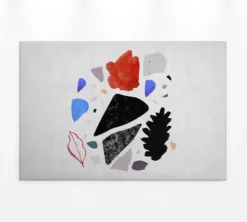 Leinwandbild Abstrakte Formen, weiß, 90x60 cm DD120448