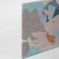 Leinwandbild Abstrakte Formen, blaugrün, 90x60 cm DD120484