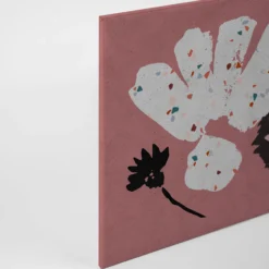 Leinwandbild Abstrakte Formen, rosa, 90x60 cm DD120449