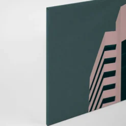 Leinwandbild Architektur, rosa, 90x60 cm DD120431