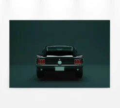 Leinwandbild Auto, schwarz, 90x60 cm DD120413