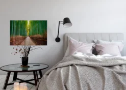 Leinwandbild Bambuswald, grün, 90x60 cm DD120306
