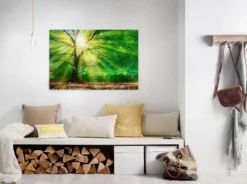 Leinwandbild Baum, grün, 90x60 cm DD120310