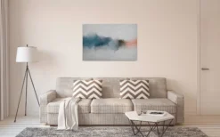 Leinwandbild Berge, blau, 90x60 cm DD120500