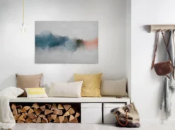 Leinwandbild Berge, blau, 90x60 cm DD120500