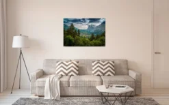 Leinwandbild Berglandschaft, 90x60 cm DD120301