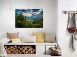 Leinwandbild Berglandschaft, 90x60 cm DD120301