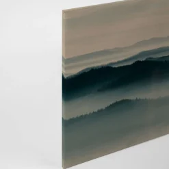 Leinwandbild Berglandschaft, blaugrau, 90x60 cm DD120451