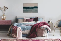 Leinwandbild Berglandschaft, blaugrau, 90x60 cm DD120451