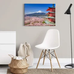 Leinwandbild Berg, weiß, 70x50 cm DD123043
