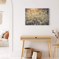 Leinwandbild Blumen, beige, 70x50 cm DD123041