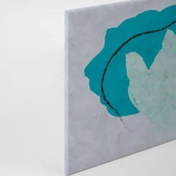 Leinwandbild Blumen, blau, 90x60 cm DD120483