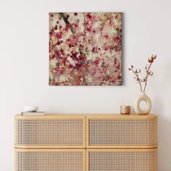 Leinwandbild Blumen, rosa, 50x50 cm DD123299